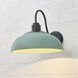 Levitt 1 Light 11.63 inch Natural Black Outdoor Wall Light in Natural Teal